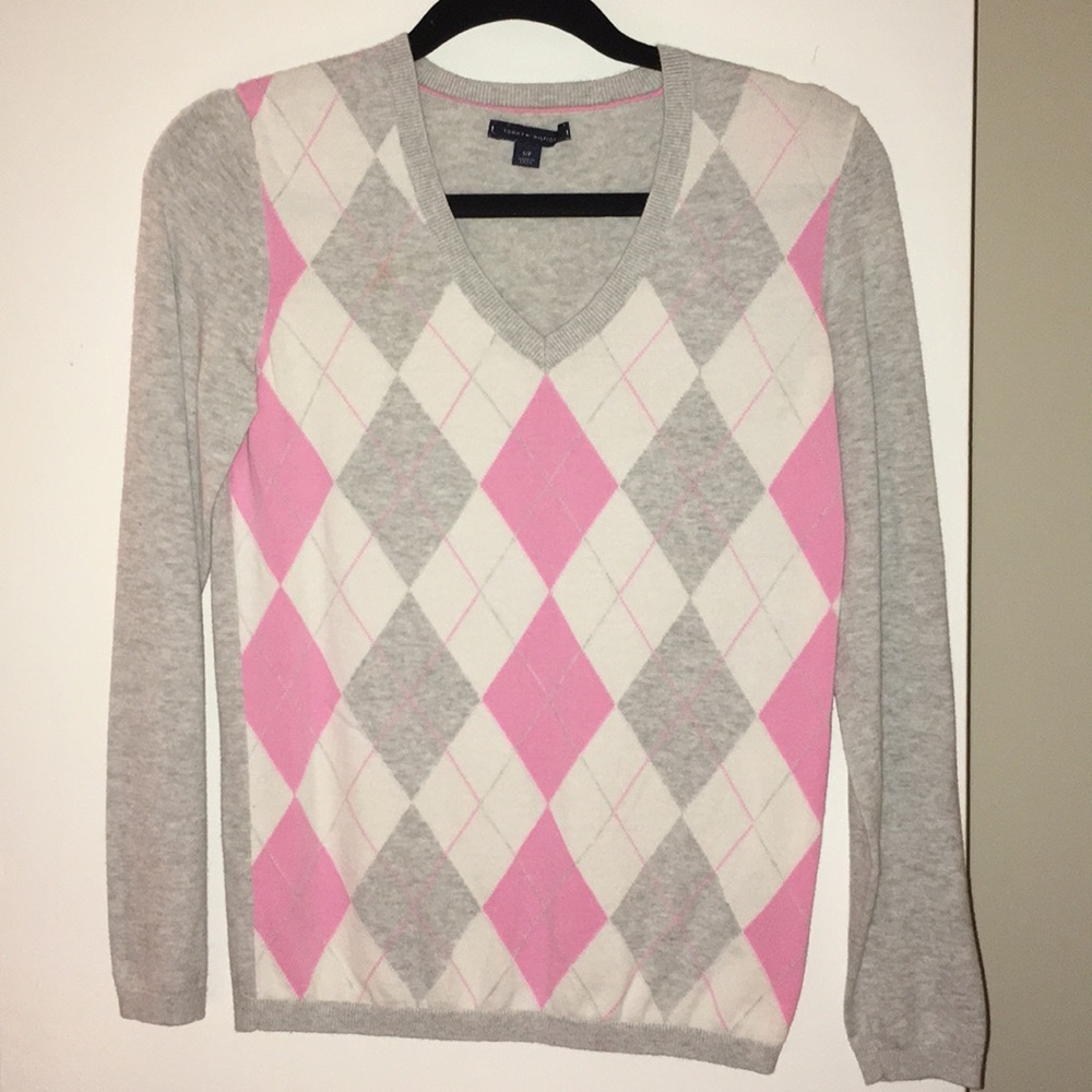 Tommy Hilfiger Pink Plaid Longsleeve